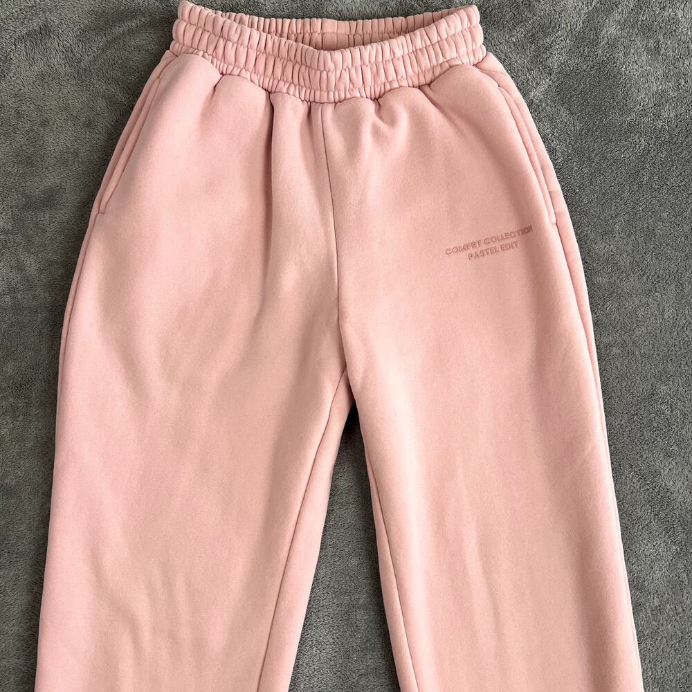 Comfrt Pastel Edition Sweatpants Womens XS Pink Luxe Cozy Cuffed - Picture 2 of 11
